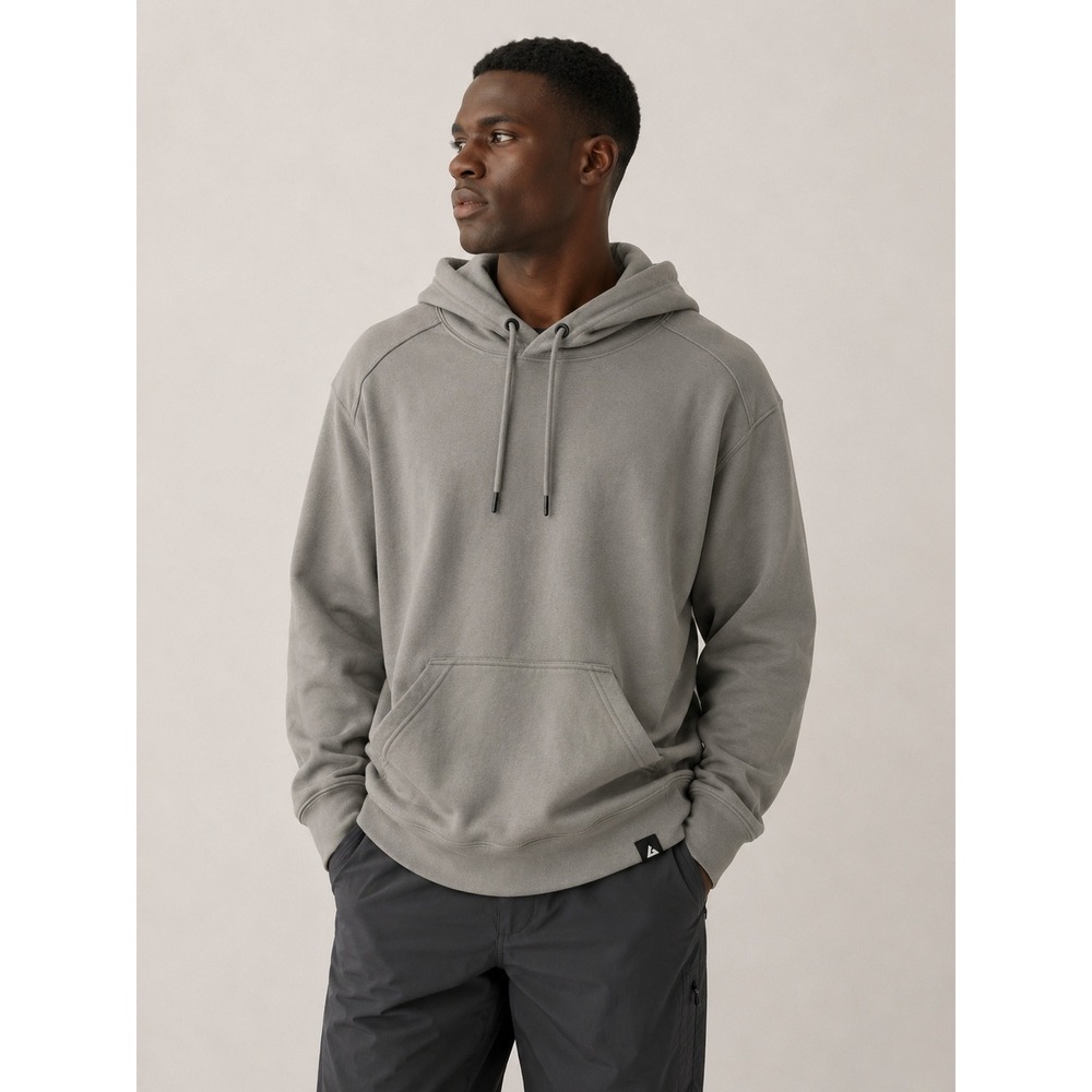 NEW American Giant Hoodie Mens XL Gray Heavyweight Pullover USA Elbow Patch